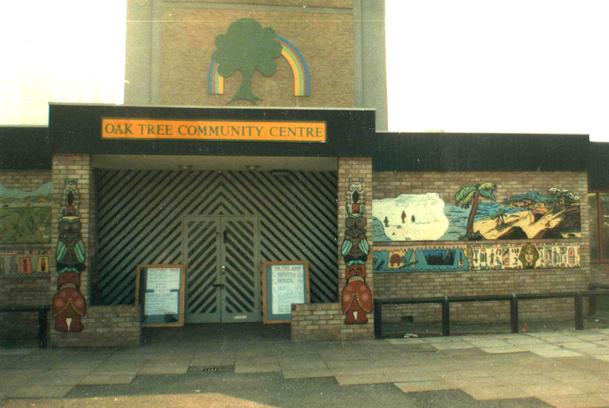 South Acton Oak Tree community mural project world theme, 1986