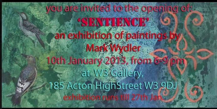 Mark Wydler exhibition at West 3 Gallery, Acton. Links from Is-Harmony